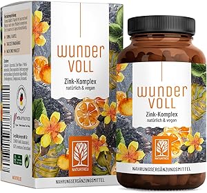 NATURTREU Wundervoll Zink 25mg + Vitamin C (90 Kapseln) Test & Bewertung