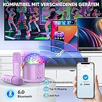 Dislocati Karaoke-Set mit 2 Bluetooth-Mikrofonen — Bild 3