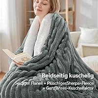 BEDELITE Kuscheldecke Sherpa 150x200 cm — Bild 6