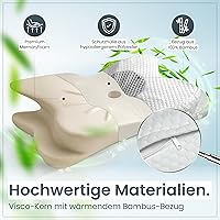 Gentle North Nackenstützkissen Memory Foam 61x40 cm — Bild 6