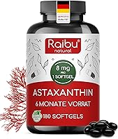 RAIBU Astaxanthin 8 mg (180 Kapseln) — Bild 1