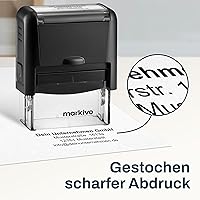 markivo V002 Personalisierter Stempel 38x14mm — Bild 2