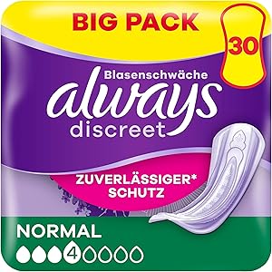 Always Discreet Inkontinenzeinlagen Normal 30 Stück Test & Bewertung