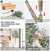 YOLEO Künstlicher Olivenbaum 180 cm — Bild 3
