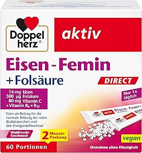 Doppelherz Eisen-Femin DIRECT 60 Portionen Test & Bewertung