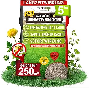 TerraUno Rasendünger mit Unkrautvernichter 5 kg Test & Bewertung