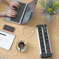 UCOMEN Steckdosenleiste 10-fach mit USB-C 20W — Bild 4