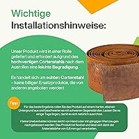 UNIGARDIA Rasenkante Cortenstahl 10 m — Bild 7