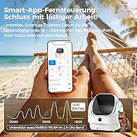 Ellenpent CH-ICB020 Selbstreinigende Katzentoilette (54 cm) — Bild 5