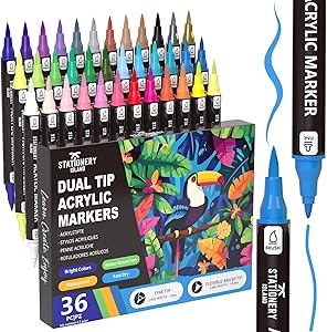 Stationery Island Acrylstifte 36er Dual Tip Test & Bewertung