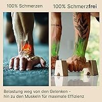 KRAFTPULS Liegestützgriffe Holz — Bild 3