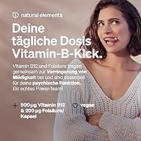 natural elements Vitamin B12 + Folsäure 180 Tabletten — Bild 3