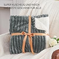 BEDELITE Kuscheldecke Sherpa 150x200 cm — Bild 7