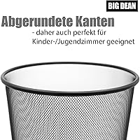 BigDean Papierkorb 20L Draht schwarz — Bild 5