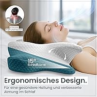 Gentle North Nackenstützkissen Memory Foam 61x40 cm — Bild 3