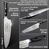 Funistree Damast-Küchenmesser 33,5 cm — Bild 3