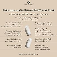 Sunday Natural Magnesium Bisglycinat Premium 240 Kapseln — Bild 2
