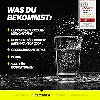 natural elements Kreatin Monohydrat 500g — Bild 4