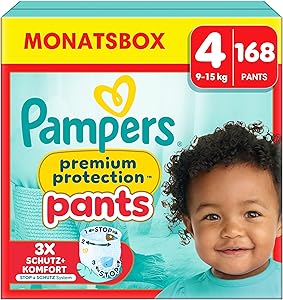 Pampers Premium Protection Pants Größe 4 (168 Stück) Test & Bewertung