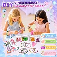lelechong Glitzer-Armband-Bastelset (8er-Set) — Bild 2
