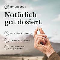 Nature Love Vitamin D3 K2 Wochendepot 180 Tabletten — Bild 3