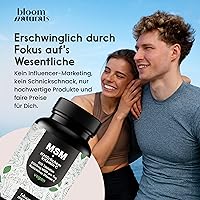 Bloom Naturals MSM Tabletten 2000 mg + Vitamin C 400 Stück — Bild 6