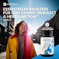 Purefitness Omega 3 Kapseln 2000 mg (120 Kapseln) — Bild 2