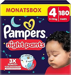 Pampers Night Pants Größe 4 (180 Stück) Test & Bewertung