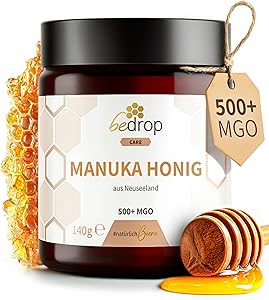 bedrop Manuka Honig MGO 500+ 140g Test & Bewertung