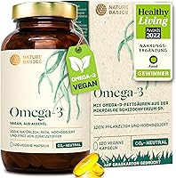 Nature Basics Omega-3 Algenöl (120 Kapseln) — Bild 1