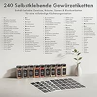 EDELHAUS Gewürzgläser Eckig Set 24x120ml — Bild 5