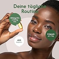 Bloom Naturals Omega 3 Kapseln Hochdosiert 400 Stück — Bild 3