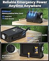 Roxicosly ROX-DE-CR1030DAB Kurbelradio 12000 mAh — Bild 4