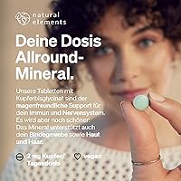 natural elements Kupfer 2mg 365 Tabletten — Bild 3