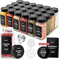 EDELHAUS Gewürzgläser Eckig Set 24x120ml — Bild 1