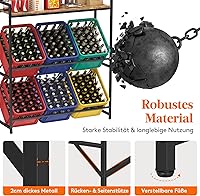 Lifewit Getränkekistenregal 6 Kisten (104 x 32 x 117,3 cm) — Bild 3