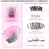 CALAILIS Cluster Wimpern D Curl 168 Stück — Bild 3