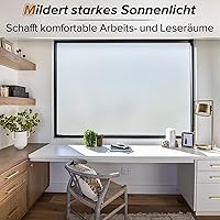 rabbitgoo Sichtschutzfolie Milchglas 44,5 x 200 cm — Bild 3