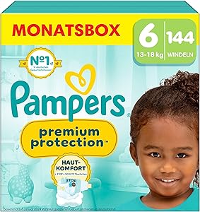 Pampers Premium Protection Größe 6 (144er-Pack) Test & Bewertung
