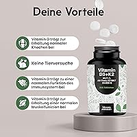 Bloom Naturals Vitamin D3 K2 20000 IE 365 Tabletten — Bild 4