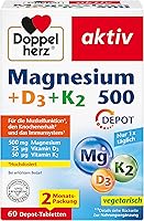 Doppelherz Magnesium 500 + D3 + K2 60 Depot-Tabletten — Bild 1