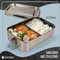 Dimono Lunchbox 2400ml Edelstahl Bento-Box — Bild 7