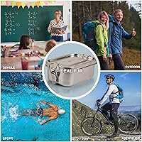 Dimono Lunchbox 2400ml Edelstahl Bento-Box — Bild 5