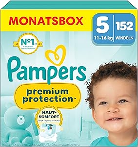 Pampers Premium Protection Größe 5 (152 Stück) Test & Bewertung