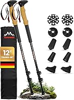 Alpenwert AEEZO Teleskop Wanderstöcke (Aluminium) — Bild 1