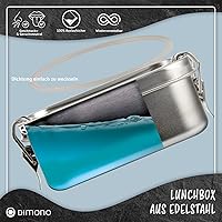 Dimono Lunchbox 2400ml Edelstahl Bento-Box — Bild 2