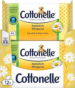 Cottonelle Feuchtes Toilettenpapier Kamille & Aloe Vera 12x42 Test & Bewertung