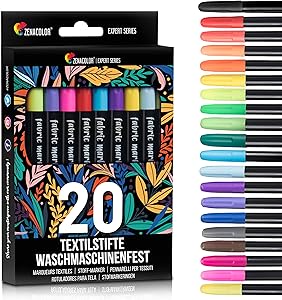 Zenacolor Textilstifte 20er-Set Test & Bewertung
