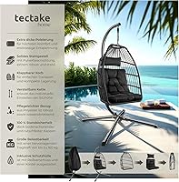 tectake Hängesessel mit Gestell 160 kg — Bild 2