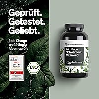 natural elements Bio Maca Schwarz 180 Kapseln — Bild 3